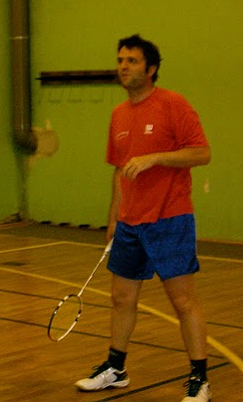 Une joueur de badminton