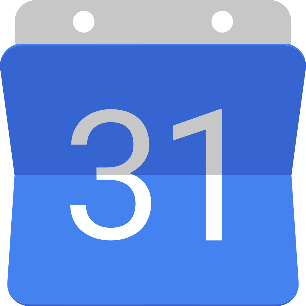 logo d'un calendrier bleu avec le numéro 31 écrit en gros au centre en blanc