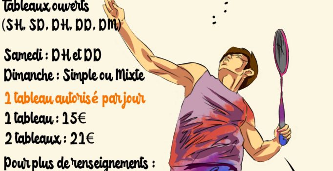 affiche du tournoi 2020 de St andré de Cubzac